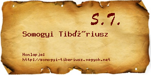Somogyi Tibériusz névjegykártya